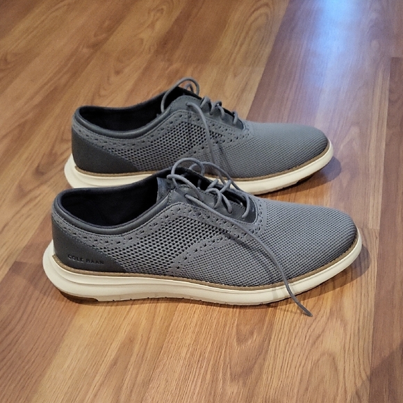 NEW Cole Haan Men\'s Gray Grand Remix Knit Oxford Shoes Size 11 main image 5